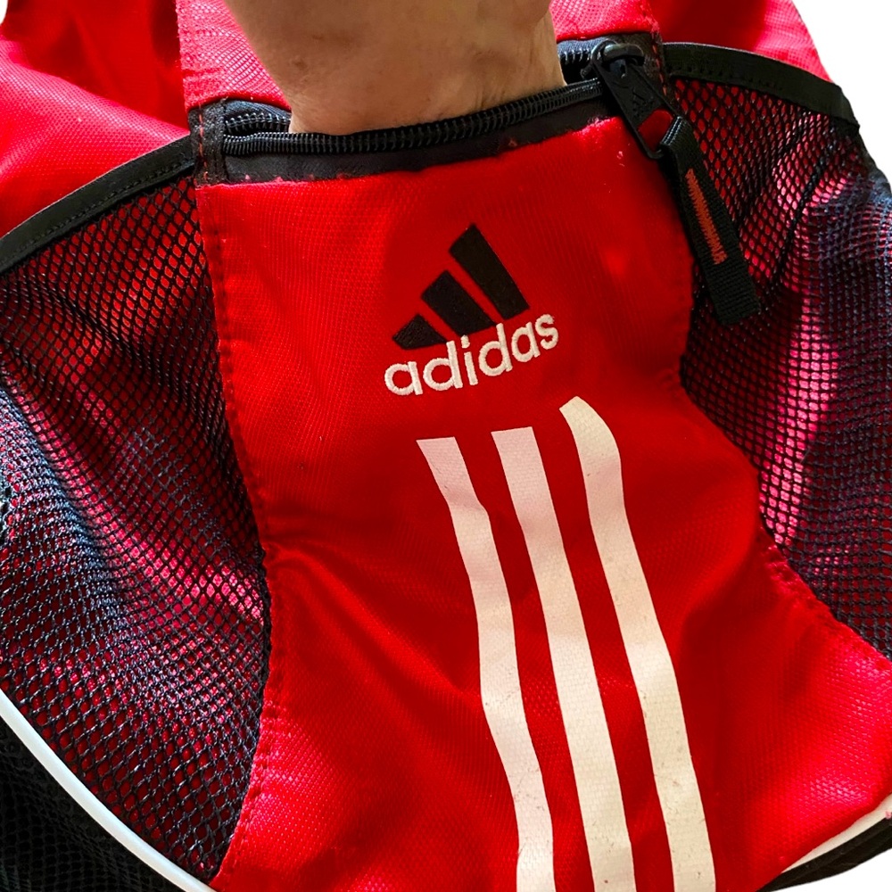 ADIDAS Red & Black Soft Backpack - Picture 6 of 7